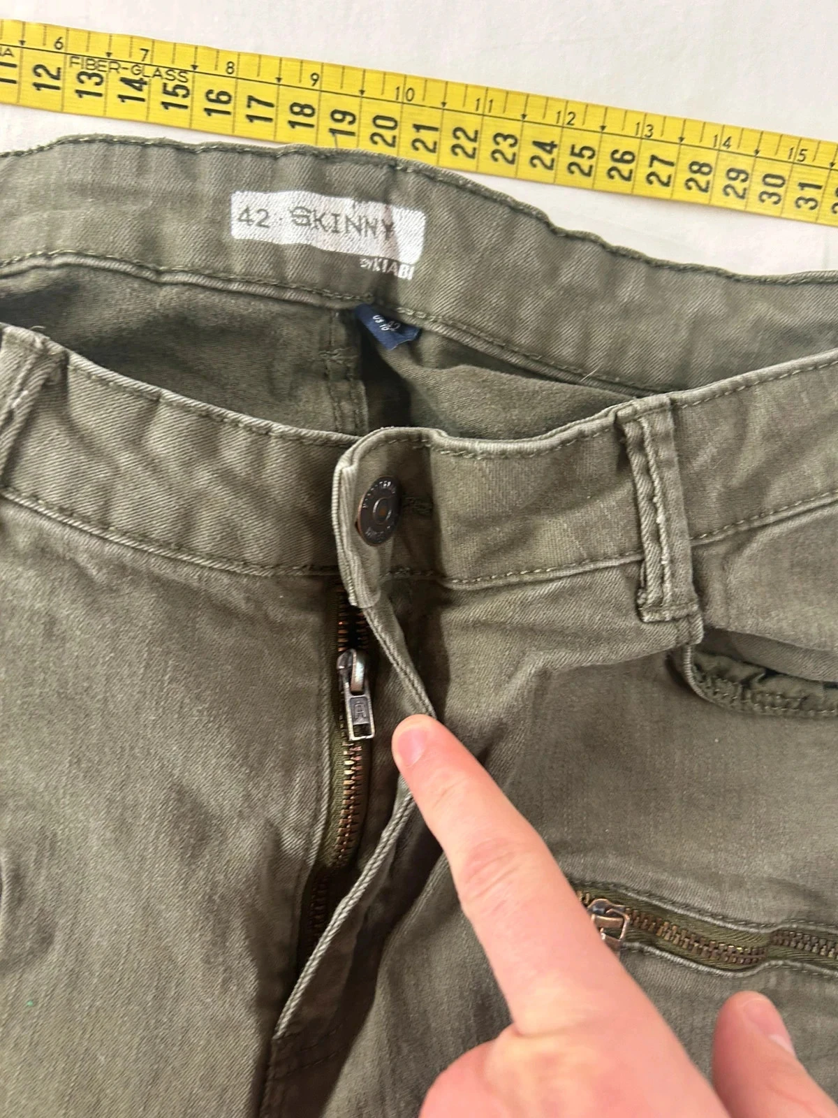Jean skinny kiabi verde kaki – photo 7